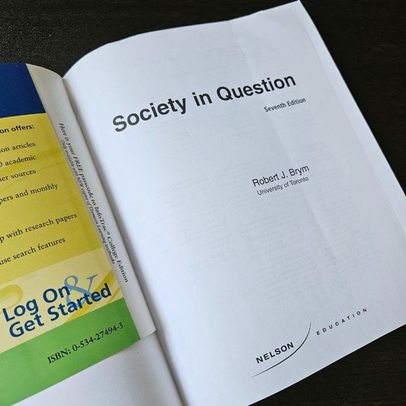 4/$25 We The People. Society in Question Seventh Edition by‎ Robert J. Brym - Picture 2 of 6